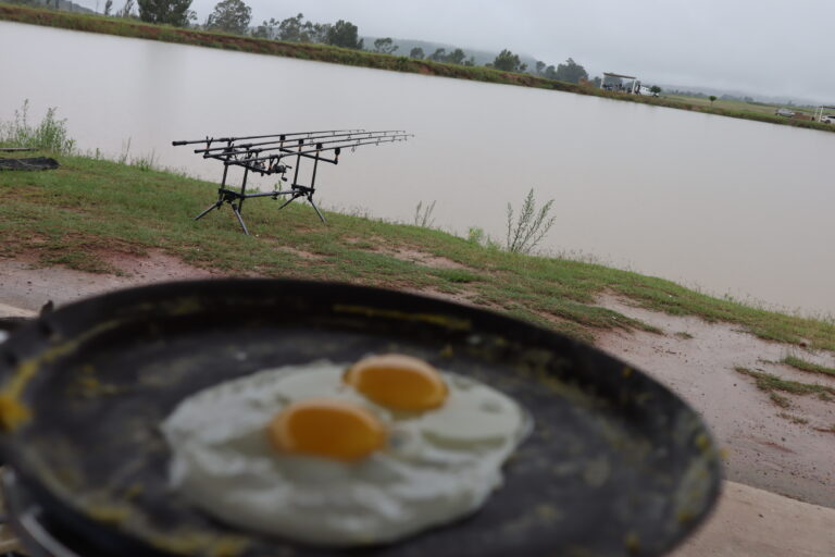 Breakfast and fishing with the kids at Zelpy Fishing and Game Reserve