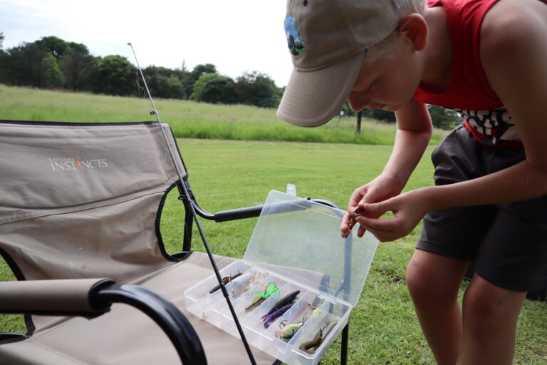 Gone Trekking Luan preparing his bass rod